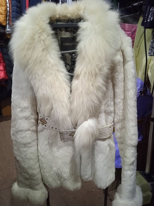 Шуба натуральная,стриженный кролик