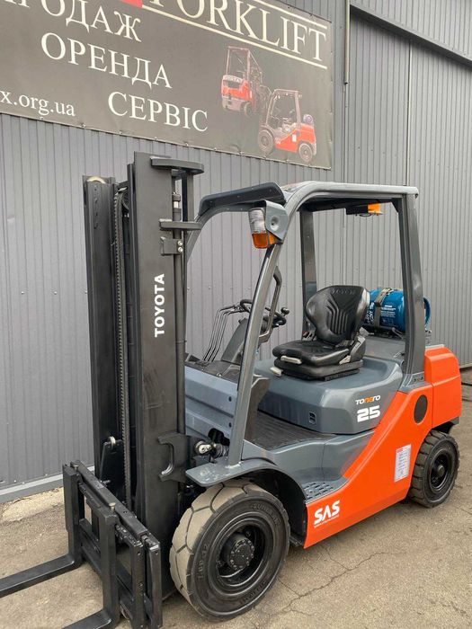 Газовий навантажувач TOYOTA 02-8FGF25, 2017рік, підйом-3.3м, погрузчик