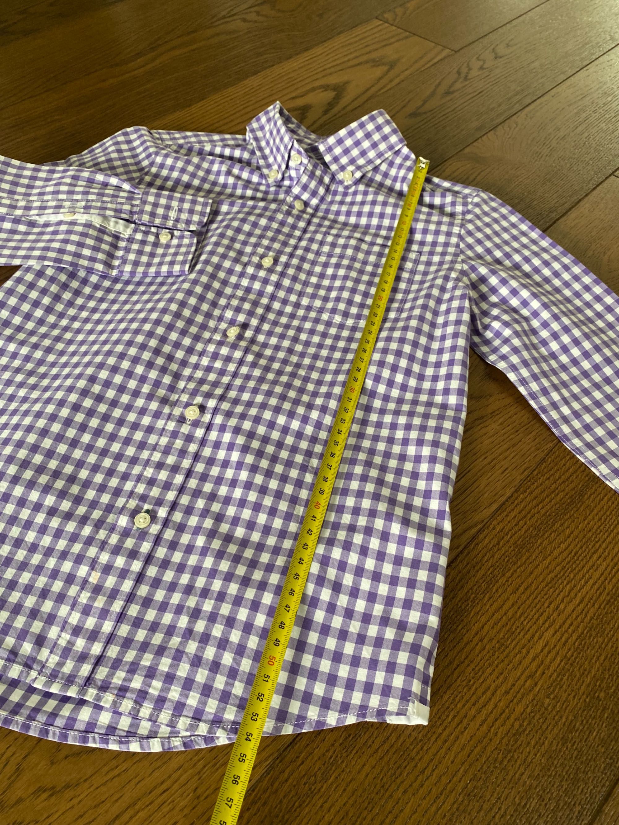 Crewcuts koszula z długim rękawem w kratkę fioletowa biała