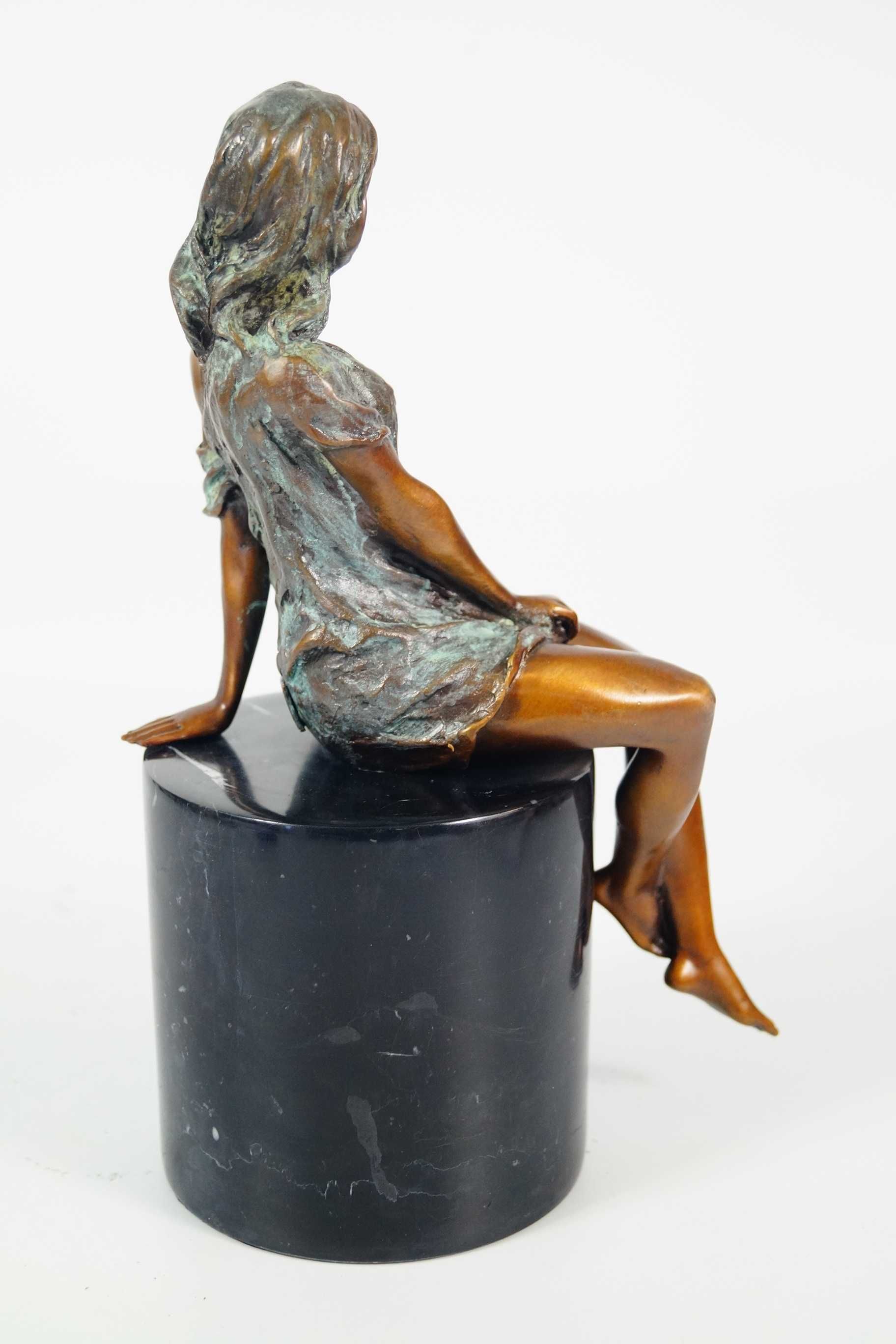 ZMYSŁOWA KOBIETA figura z brązu rzeźba AKT Kobiecy