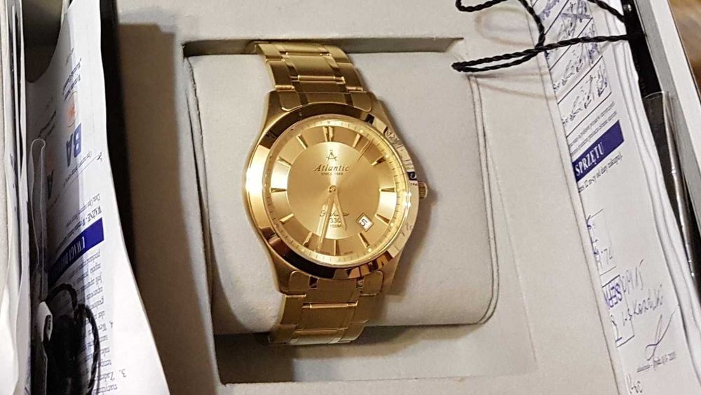 ATLANTIC eleganki zegarek męski  SWISS MADE