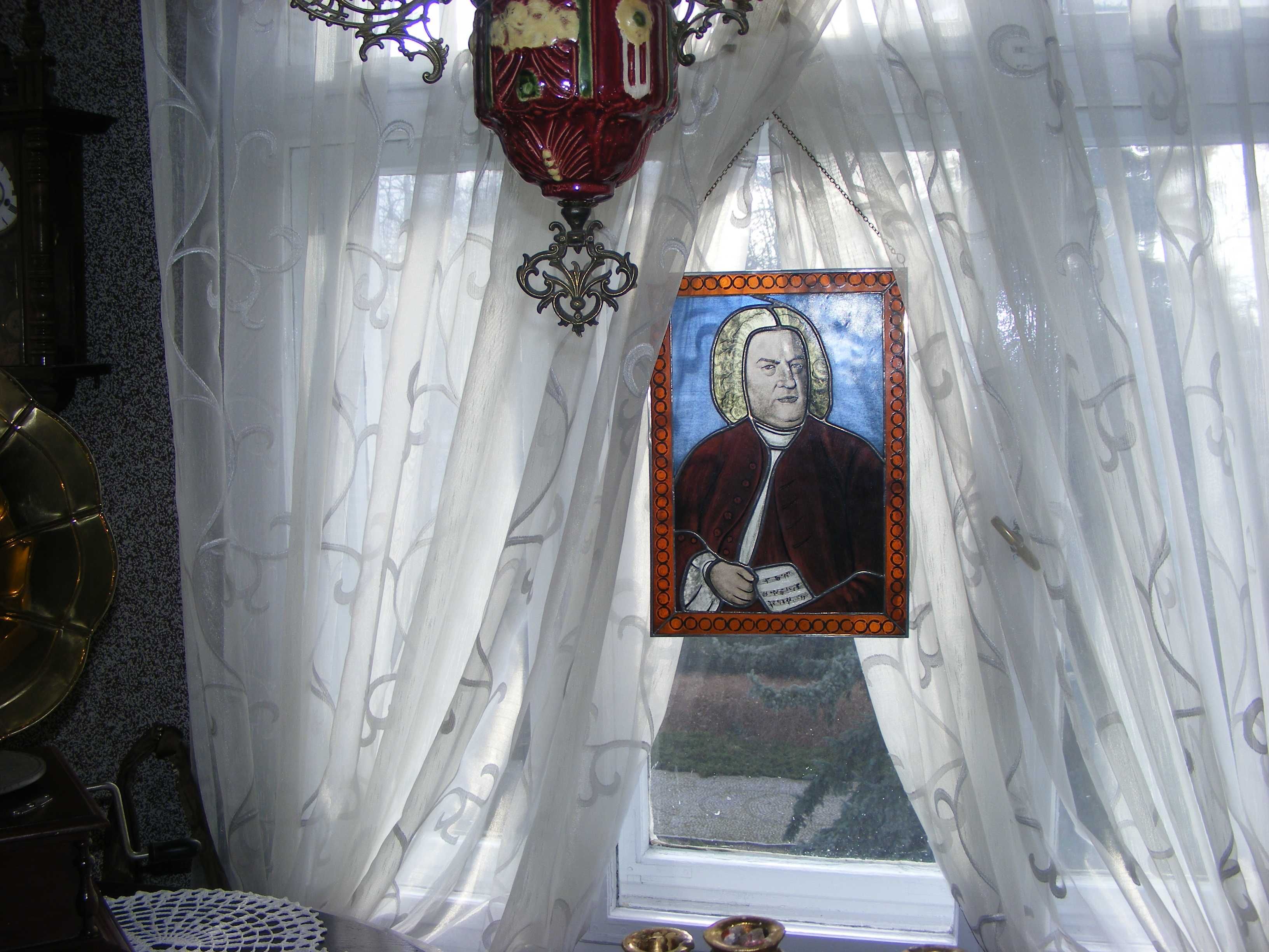 witraż dekoracja okienna jan sebastian bach
