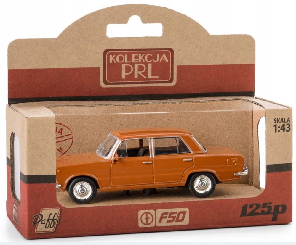 Samochód Fiat 125p kolekcja PRL model Daffi K-588
