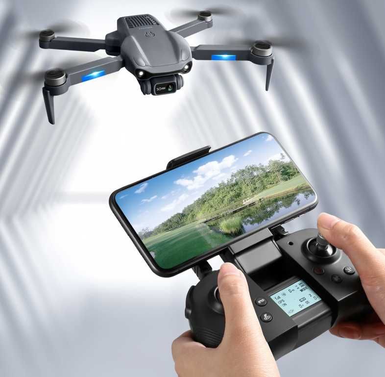 Dron F12 PRO 2 kamery GPS zasięg 3000m 30min lotu zawis śledzenie