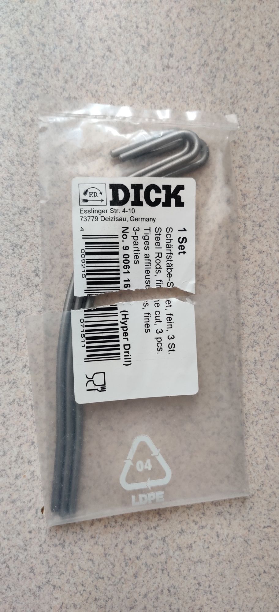 Druty do ostrzałki Dick Master Steel Hyper Drill  komplet 3 szt