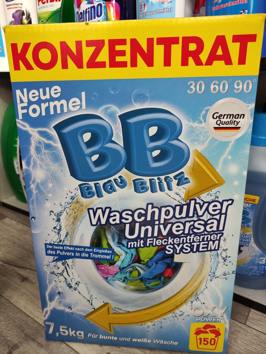 Blau Blitz Universal 7,5 kg, uniwersalny proszek do prania