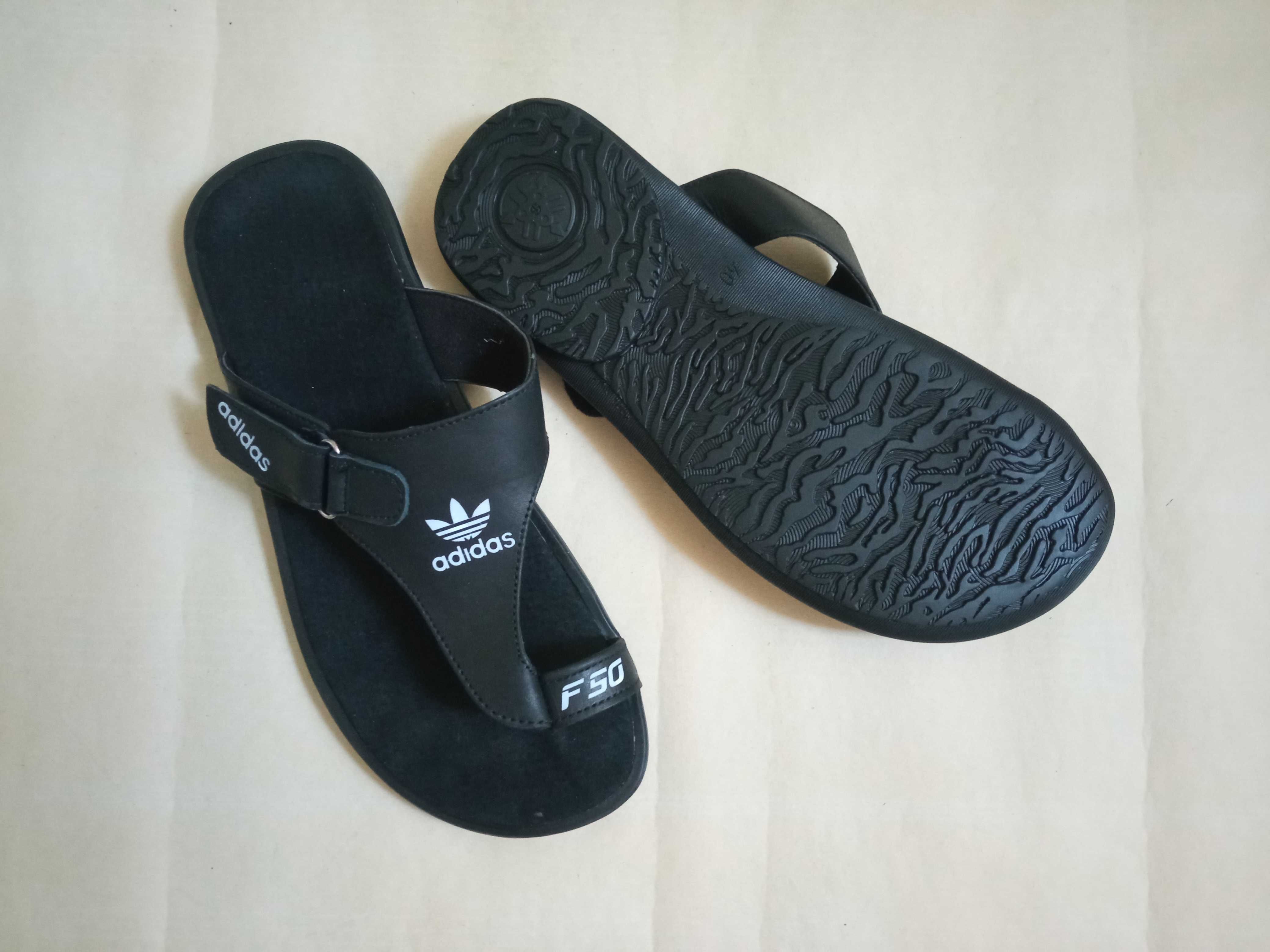 Сандали вьетнамки шлепанцы кожа Adidas Новые