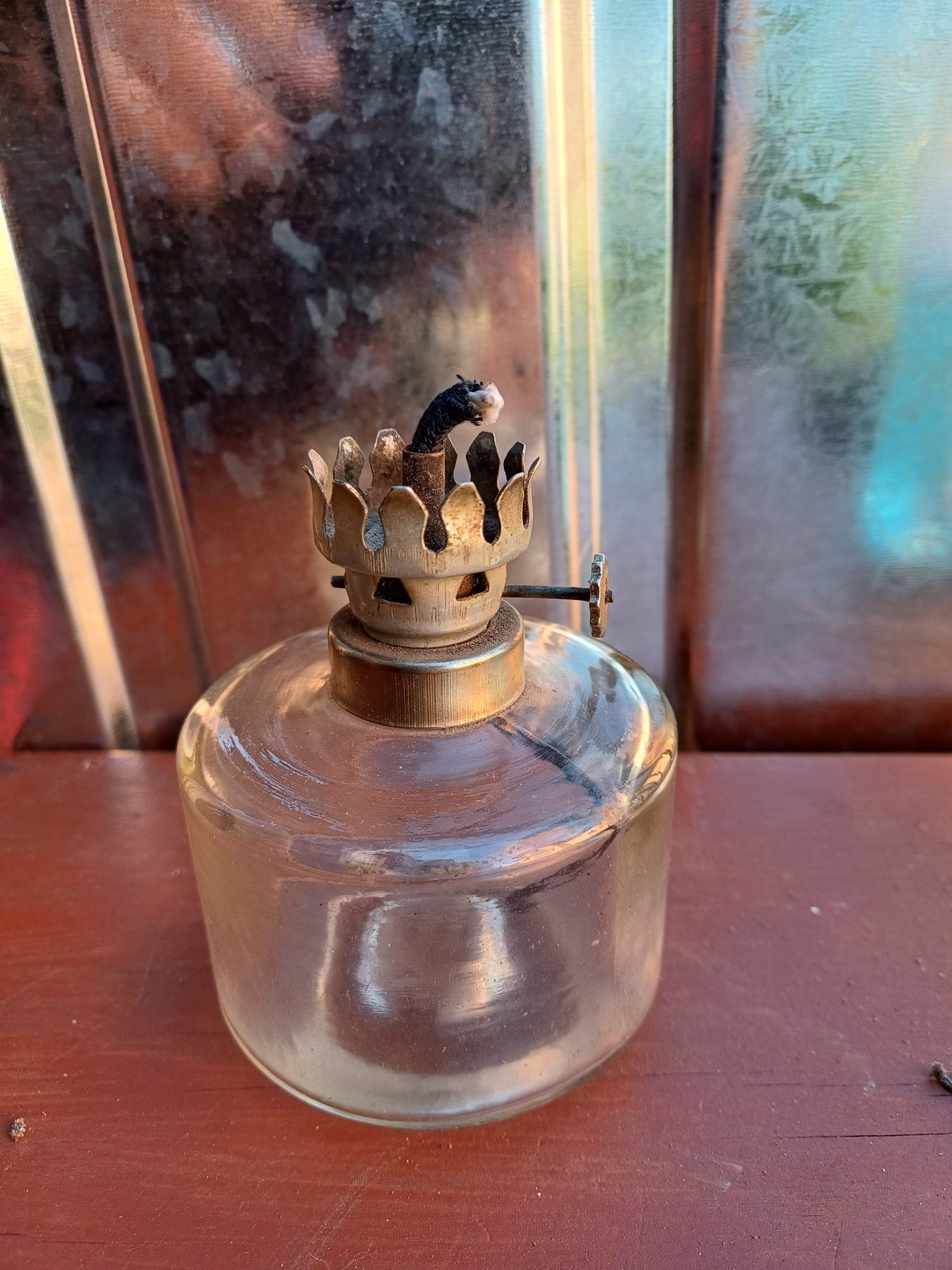Lampa naftowa z epoki PRL Antyk staroć zabytek