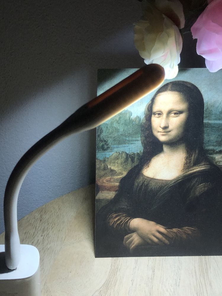 Nowa biała kompatybilna lampka USB do pracy laptopa powerbank