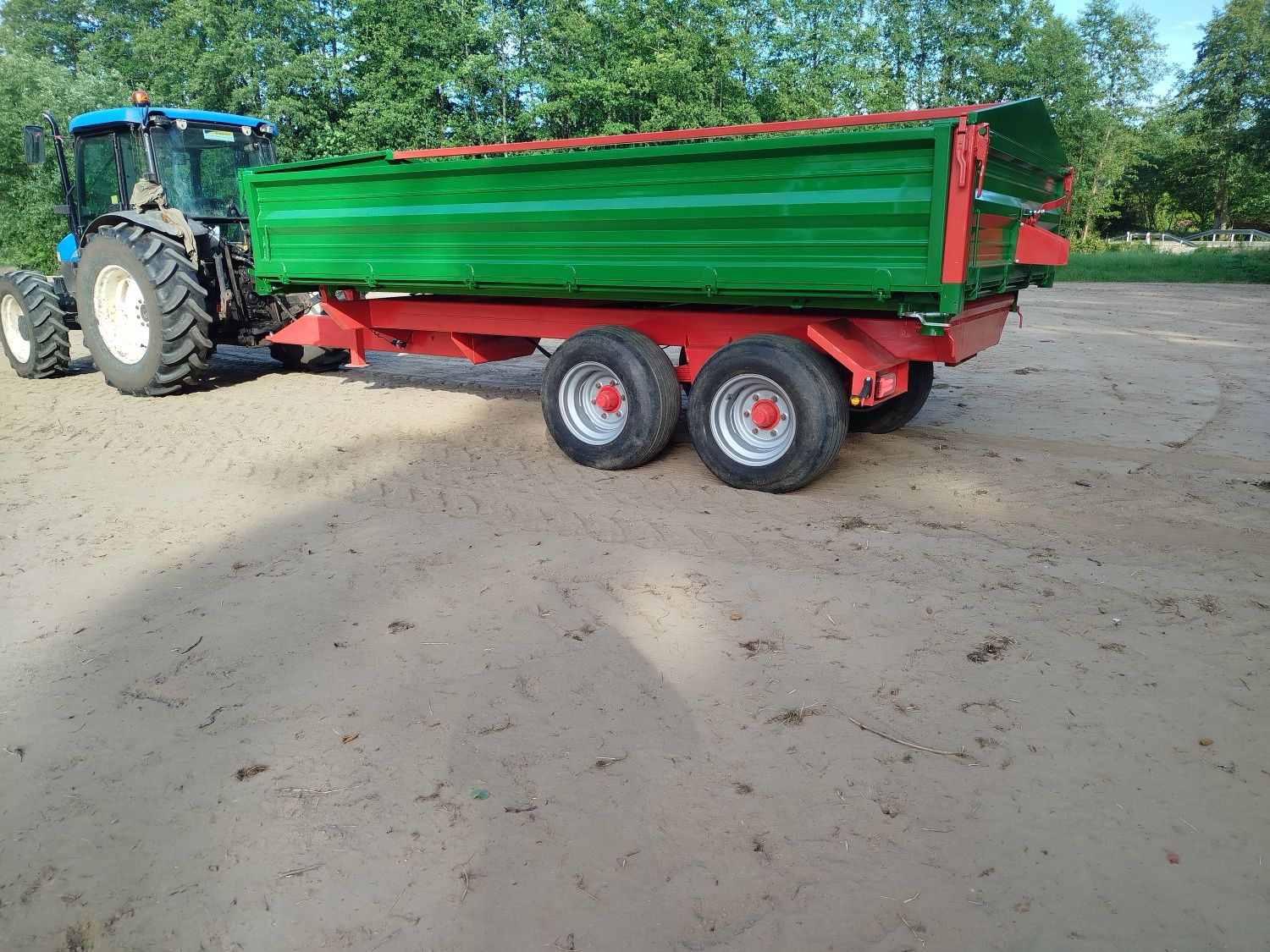 Przyczepa 10t wywrotka na 3 str tandem resor super robiona jak sobie