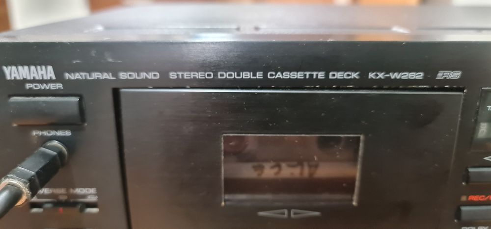 YAMAHA natural sound stereo double cassette deck modelo kX-W262
