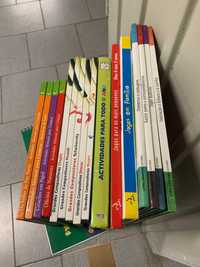 Livros de atividades para crianças.