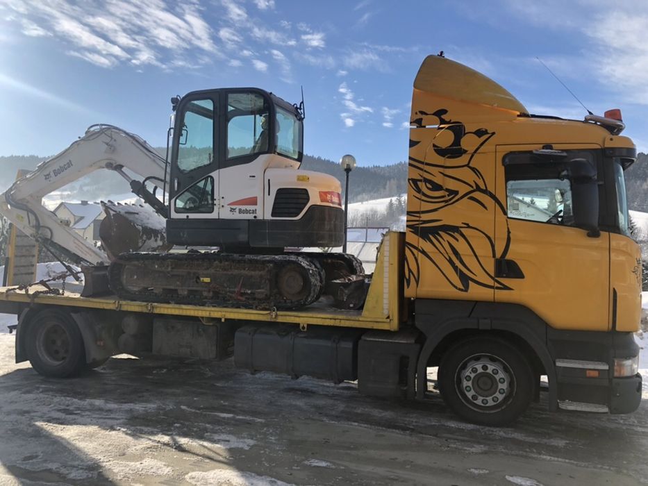 Transport maszyn rolniczych,budowlanych(przerzut,laweta,jcb,CAT,case)