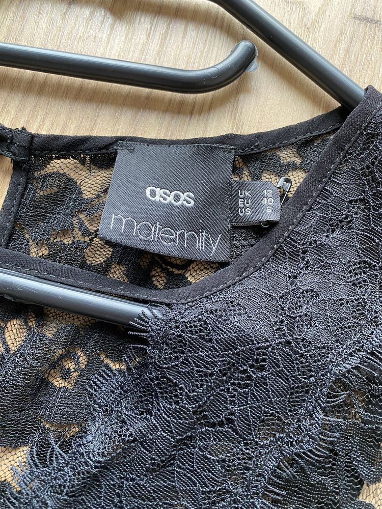 Sukienka z koronką Asos maternity