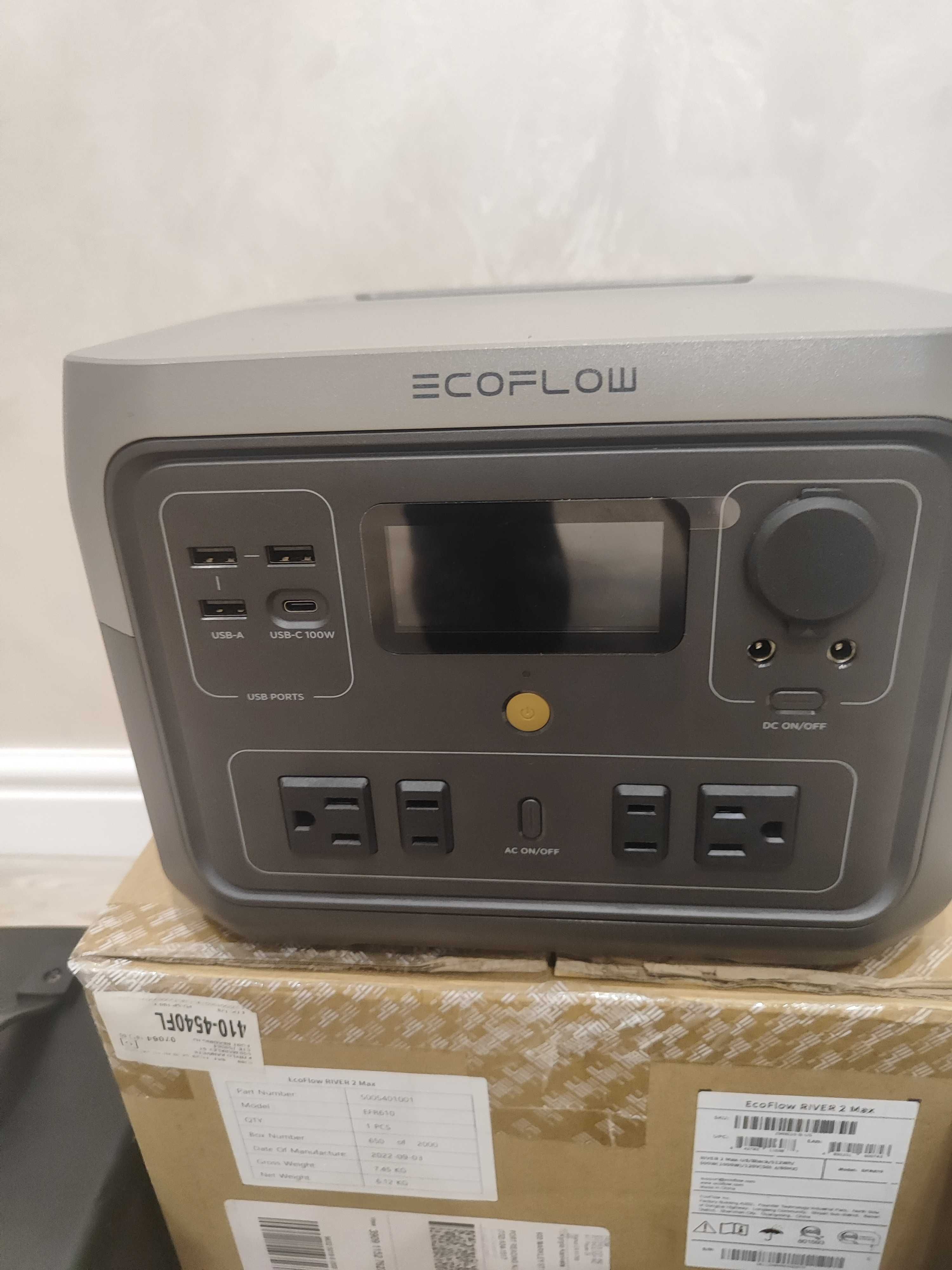 Зарядна станція EcoFlow River 2 Max 500 Вт, 512 Вт*год