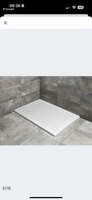 Brodzik radaway  Teos Cover 160x90 konglomerat