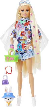 Кукла Барби Экстра 12 с кроликом Barbie Extra Doll  3 волна HDJ45