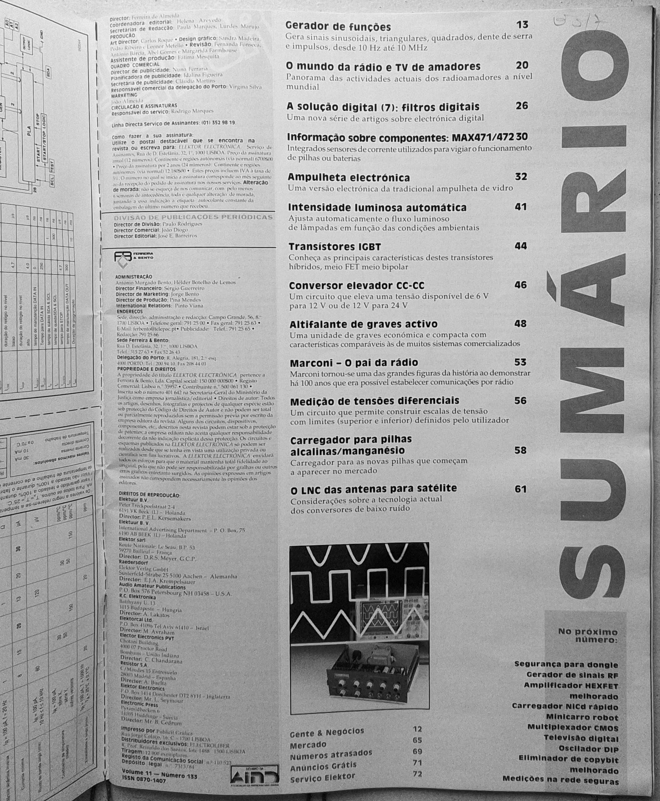 3 livros e 6 revistas de electrónica do século passado