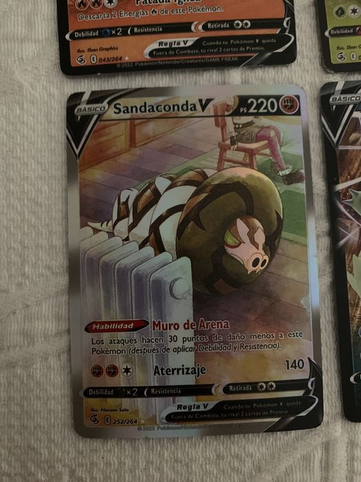 4 cartas de pokémon especiais