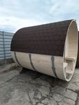Sauna ogrodowa beczka dostępna od ręki