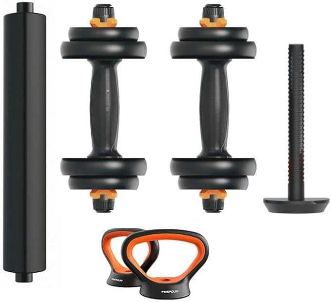 Regulowane hantle FED ORMANC10V2 Czarny, Pomarańczowy