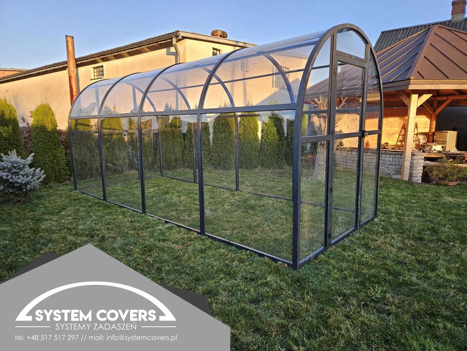 Szklarnia aluminiowa z poliwęglanem 2.1x5.35x2.3 - nowa od producenta