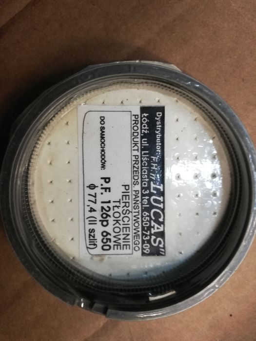 Fiat 126p pierścienie 2 szlif komplet na dwa tłoki