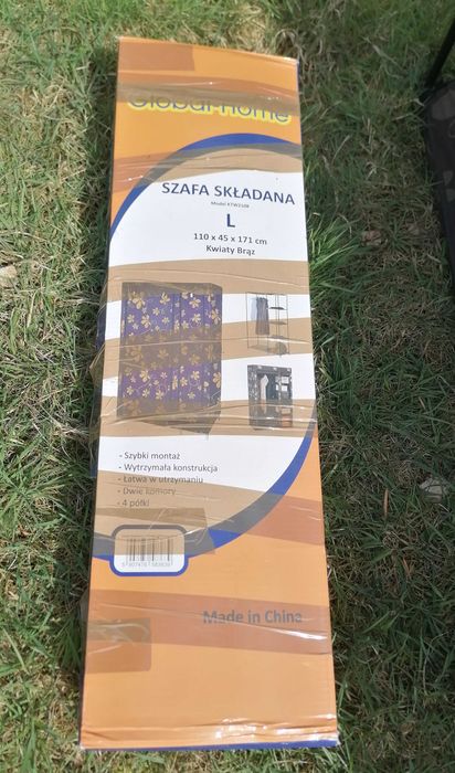 Szafa tekstylna materiałowa modułowa 110x171x45cm.Garderoba