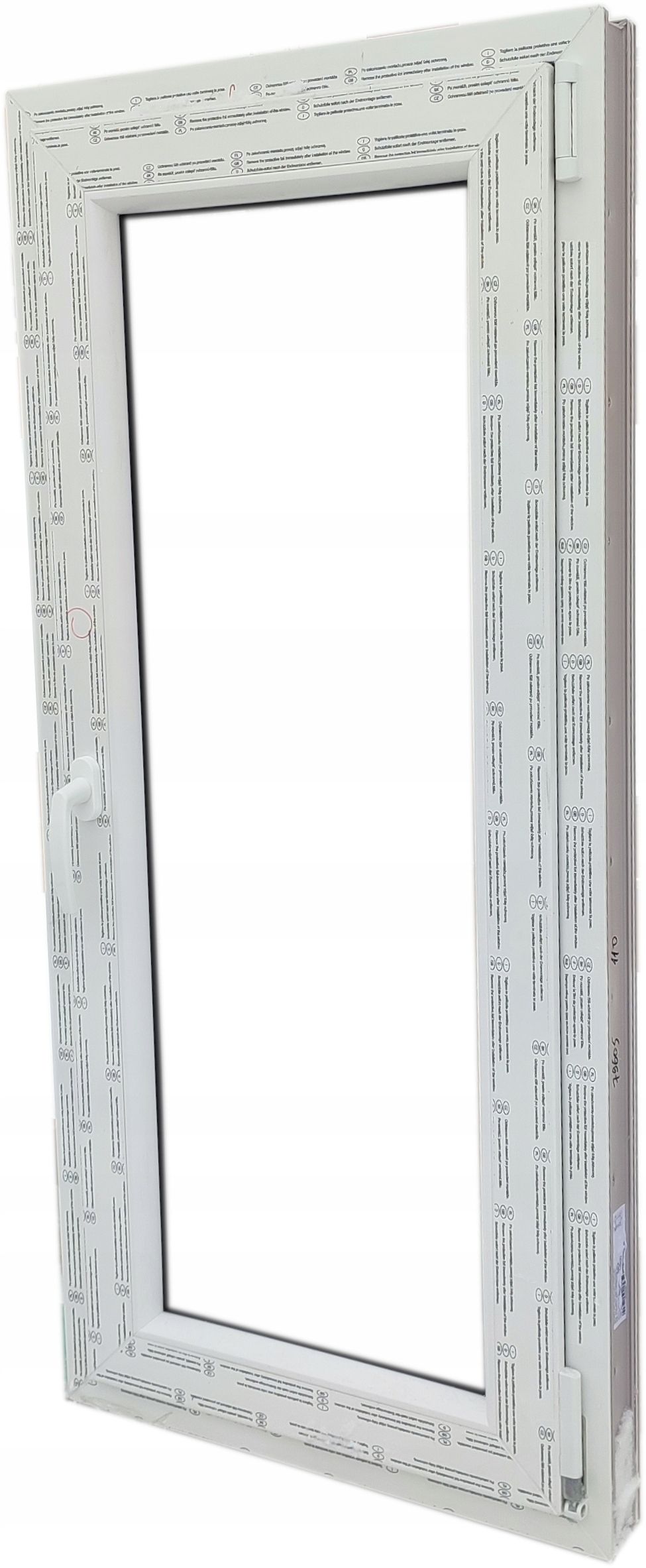 OKNO KacprzaK 60X130 Okna Nowe Zew Złoty Dąb PCV