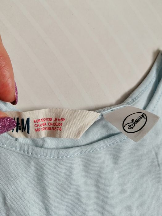 Sukienka h&m dziewczęca rozmiar 122 128 Disney Elsa