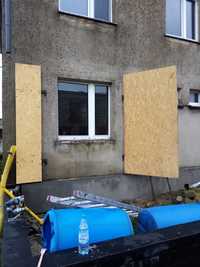 Okno okna plastikowe dwuskrzydlowe używane z demontażu do garażu szopy