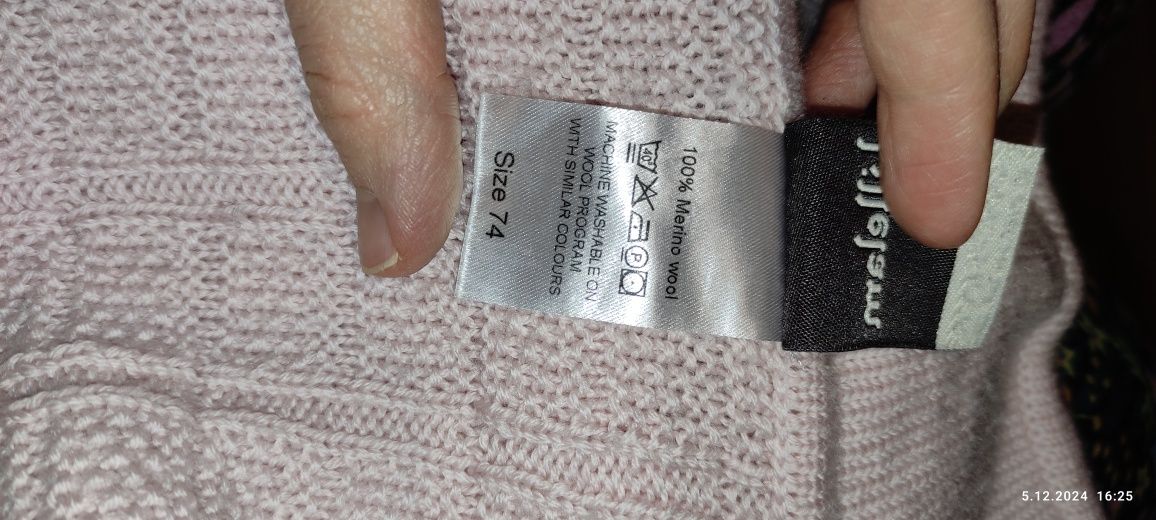 Kombinezon wełniany wełna merino 74 lillelam