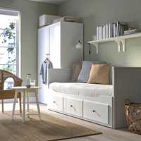 Cama indiv/dupla c/3 gav, branco, 80x200 cm IKEA HEMMES