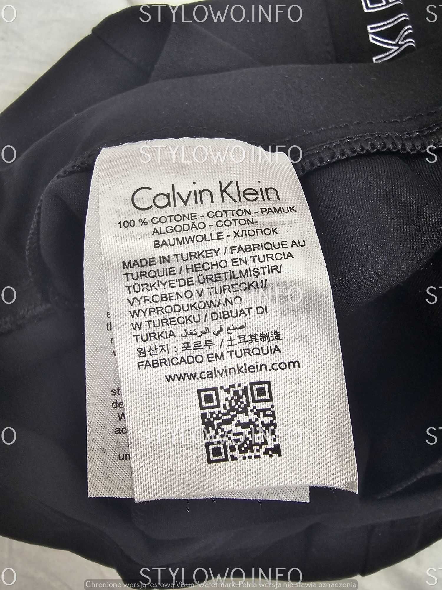 Legginsy Calvin Klein nowość spodnie damskie czarne lampas