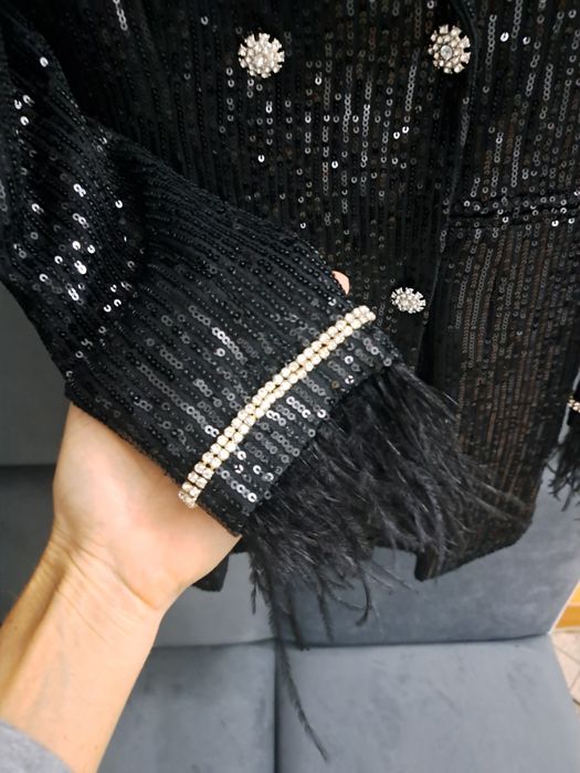 Garnitur w cekiny,nowy z metką