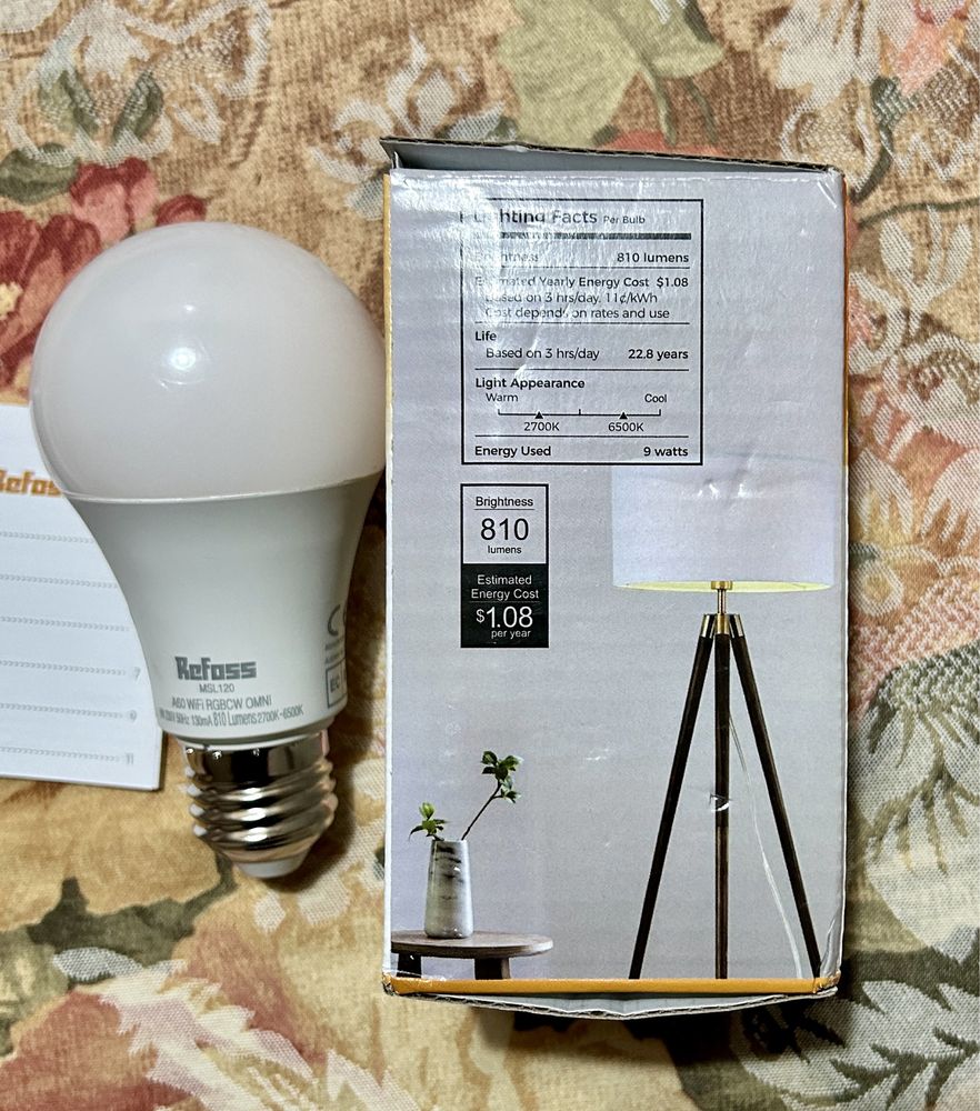 Смарт розумна лампочка Refoss Meгoss голосове управління Apple HomeKit