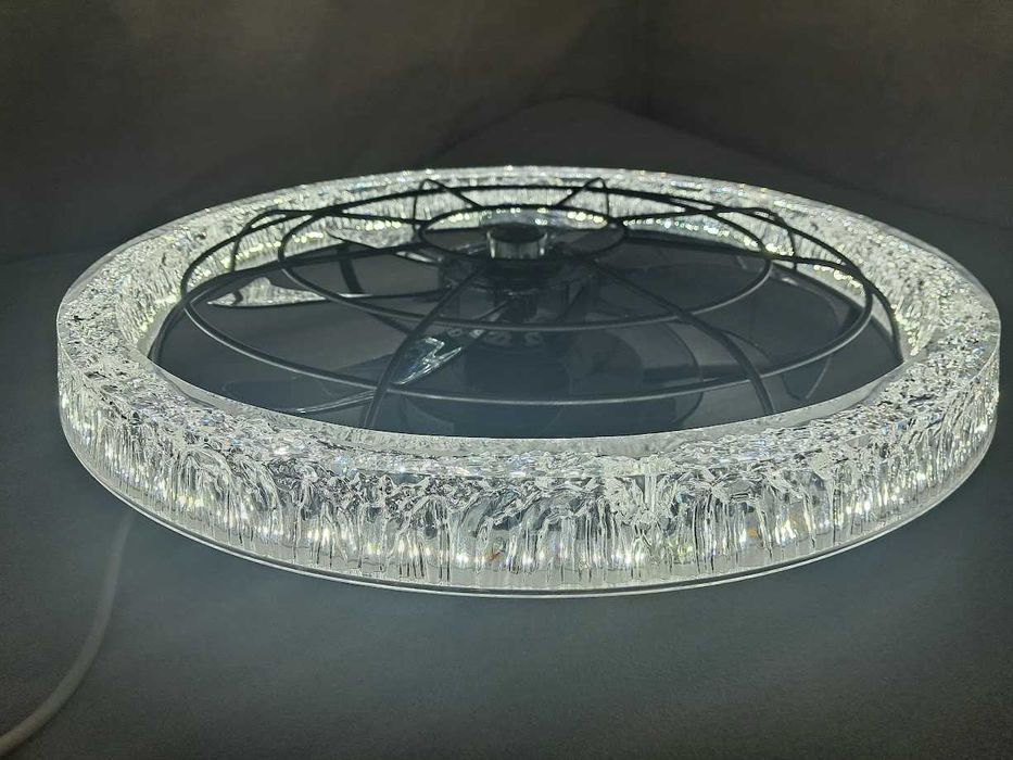 Wiatrak Led Lampa przysufitowa 50 cm 3000 - 6500 kelwina + pilot