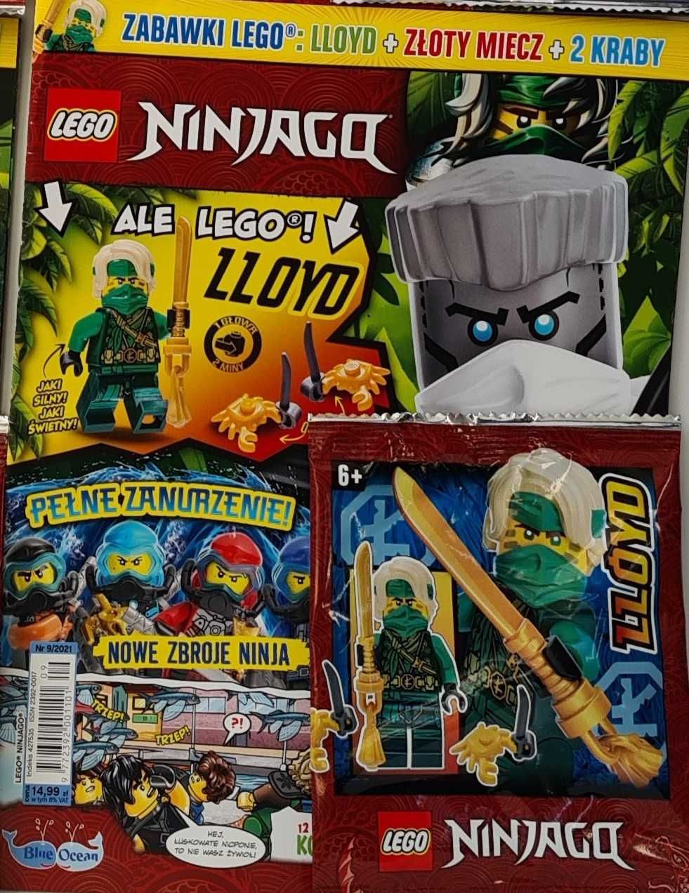 4 szt  KLOCKI Lego Ninjago MAGAZYN 3/5/7/9/2021 KAI +LLOYD+ ZANE +JAY