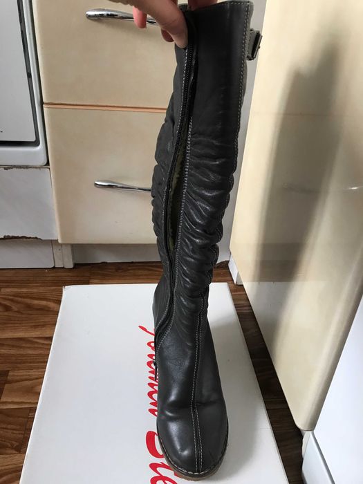 Сапоги Жіночі зимові шкіряні черевики 37 р.