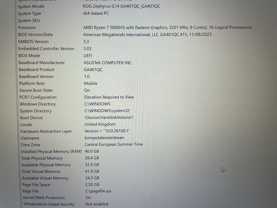 Laptop gamingowy Asus Rog Zephyrus G14 Ryzen 7, RTX3050