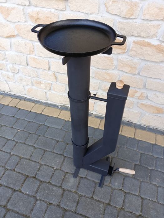 Kominek tarasowy/ Parasol grzewczy na pellet/ LAMPA ogrodowa