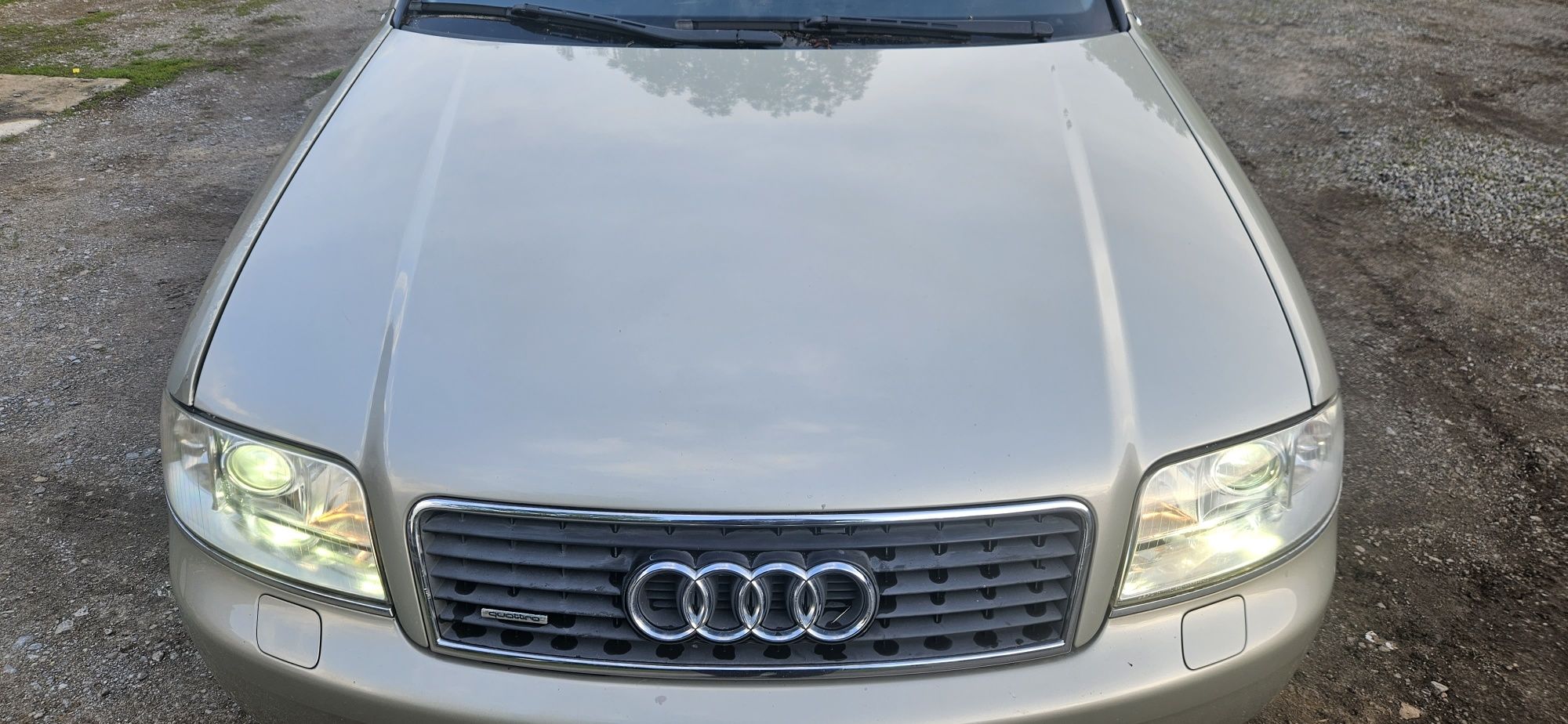 Przód kpl maska zderzak błotniki lampy xenon audi a6 c5 lift LY1X