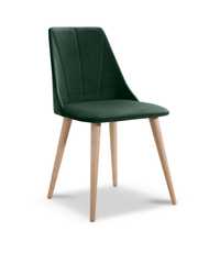 Krzesło tapicerowane na drewnianych nogach