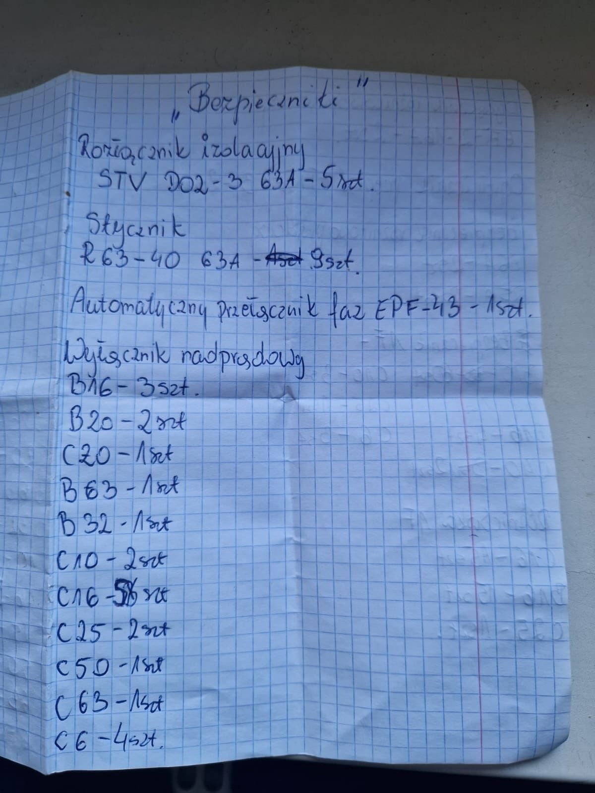 Różnicówki bezpieczniki eti
