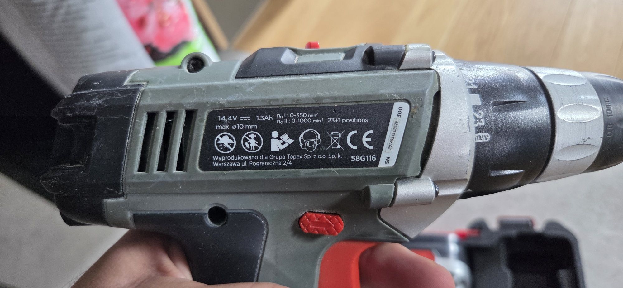 WKRĘTARKA GRAPHITE 58G116 + ładowarka+walizka