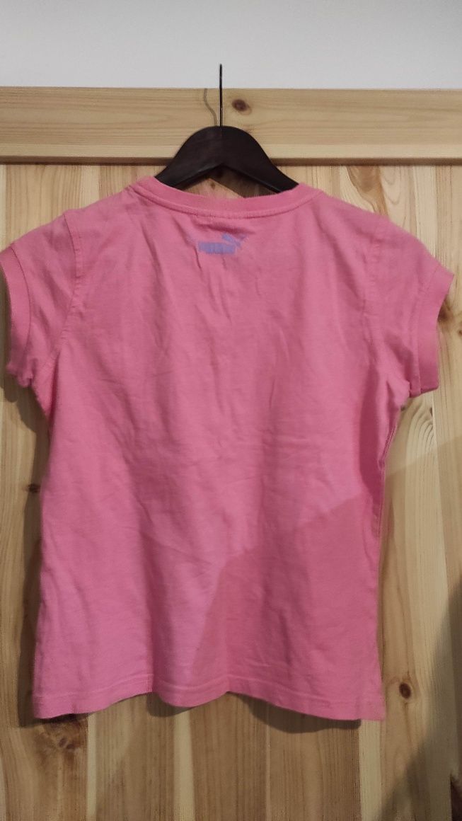 Damska różowa bluzka, koszulka t-shirt puma m
