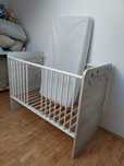 2x Meble Wójcik Angel Typ 98 Dąb White Craft Łóżeczko dziecięce 120x60