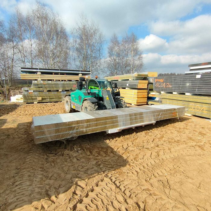 Płyta warstwowa ściana wełna 39,00 zł netto m2 gr. 140 mm 2 gat.