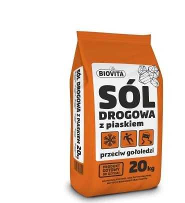 Sól drogowa przeciw gołoledzi z piaskiem 1000kg TONA Biovita
