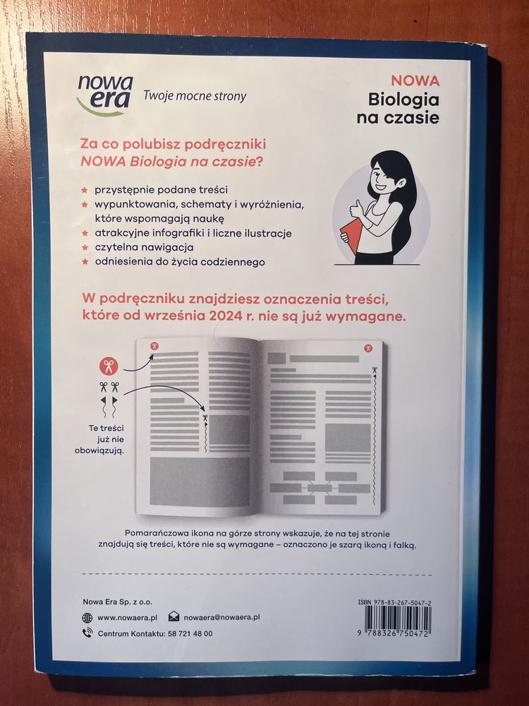 NOWA Biologia na czasie 1. Podrecznik dla liceum i technikum.